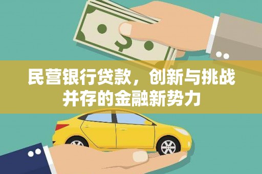 西峰民营银行贷款，创新与挑战并存的金融新势力