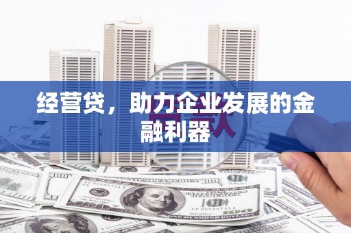 西峰经营贷，助力企业发展的金融利器