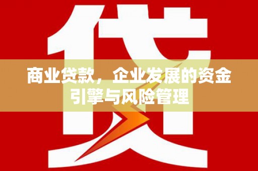 西峰商业贷款，企业发展的资金引擎与风险管理