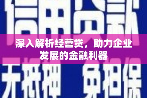 西峰深入解析经营贷，助力企业发展的金融利器