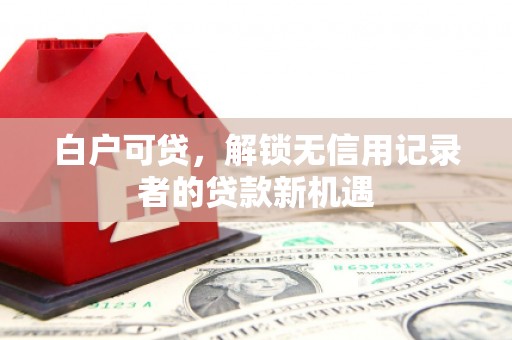 西峰白户可贷，解锁无信用记录者的贷款新机遇