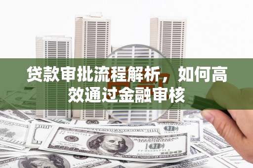 西峰贷款审批流程解析，如何高效通过金融审核