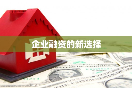 西峰企业融资的新选择