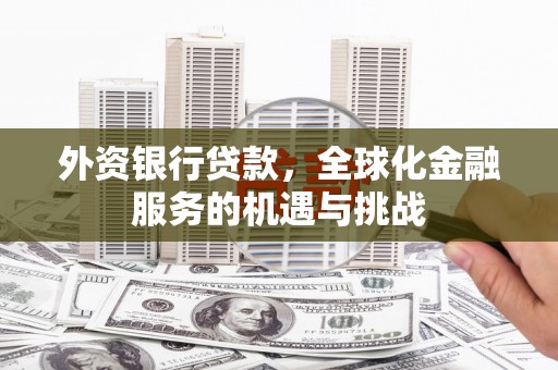 西峰外资银行贷款，全球化金融服务的机遇与挑战