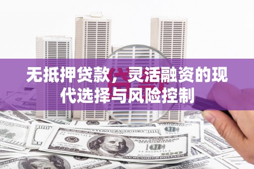 西峰无抵押贷款，灵活融资的现代选择与风险控制