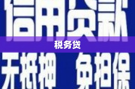 西峰税务贷