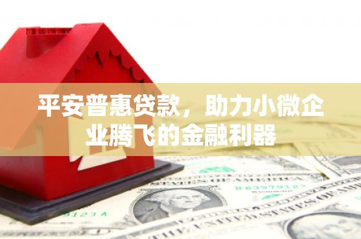 西峰平安普惠贷款，助力小微企业腾飞的金融利器
