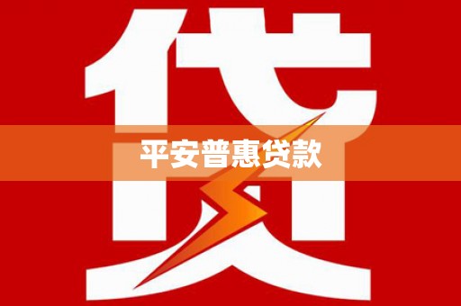 西峰平安普惠贷款