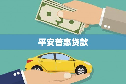 西峰平安普惠贷款