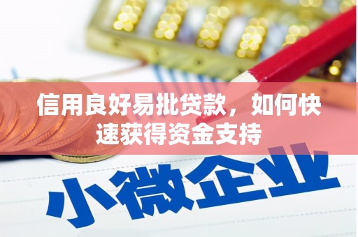 西峰信用良好易批贷款，如何快速获得资金支持