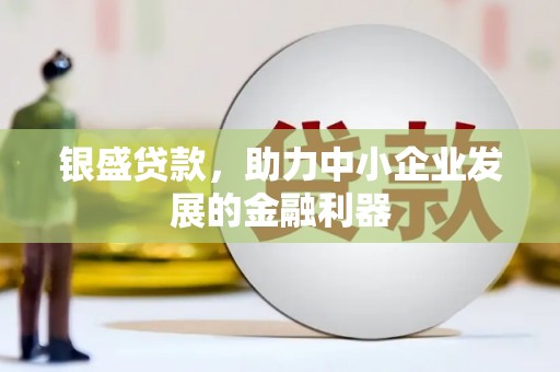 西峰银盛贷款，助力中小企业发展的金融利器