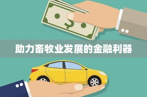 西峰助力畜牧业发展的金融利器