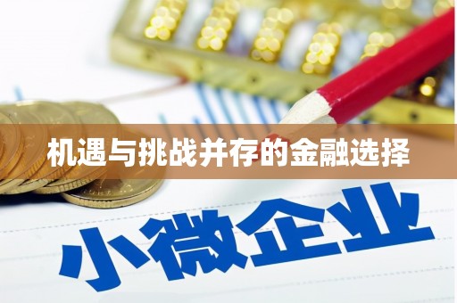 西峰机遇与挑战并存的金融选择